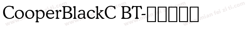 CooperBlackC BT字体转换